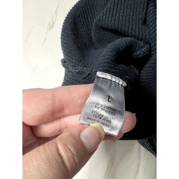 J. Our Dark Wash Body Suit Women's Size Large Grunge Figure Flattering Jumpsuit - Picture 6 of 8